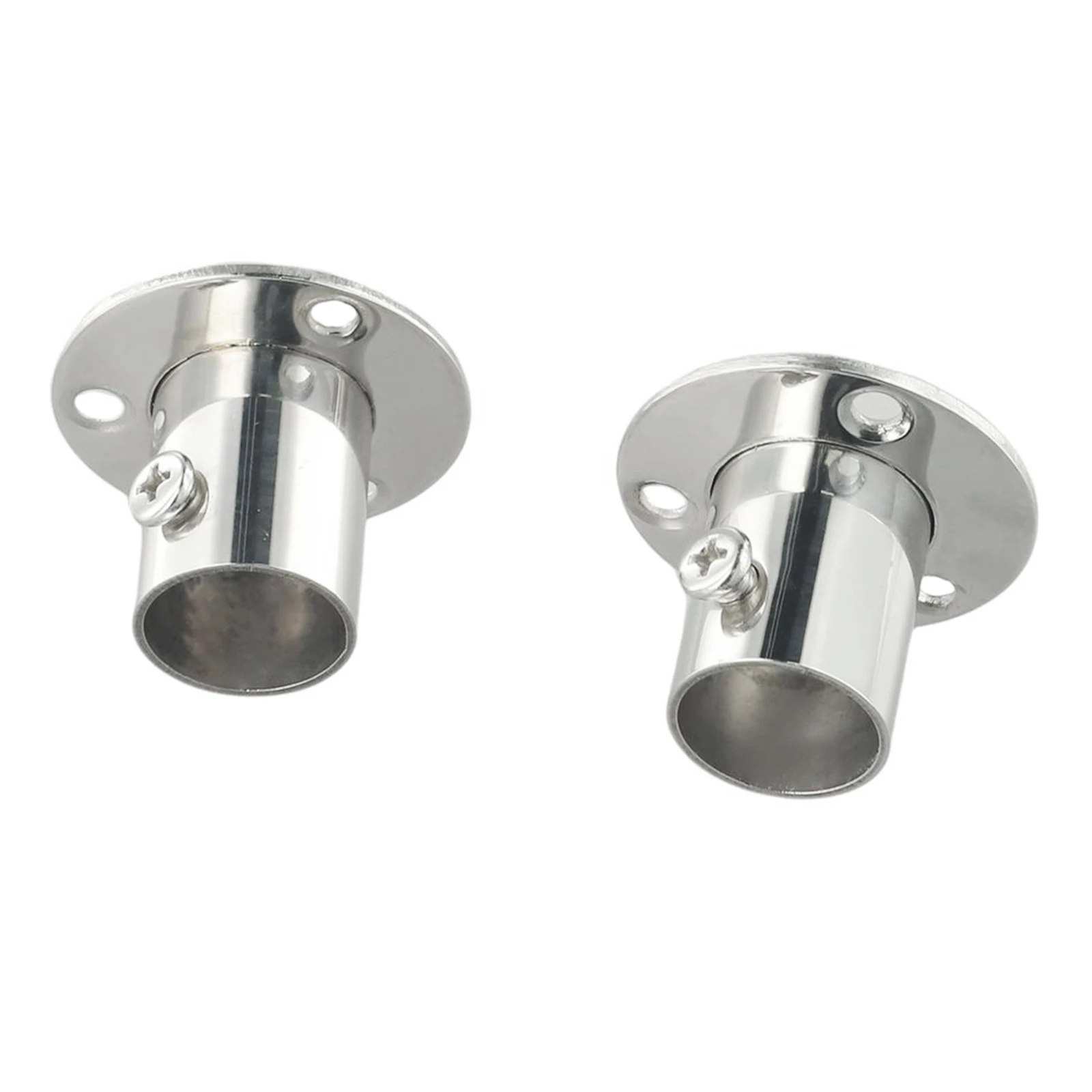 

Clothes Storage 25mm 0.98 Pole End Support Stainless Steel Bracket Clothes Hanging Bar Stainless Steel Towel Bar