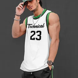 Mens Summer Bodybuilding Tank Top Gyms Fitness Quick Dry Basketball Sleeveless Shirt Mesh Clothing Casual Vest Sports Undershirt