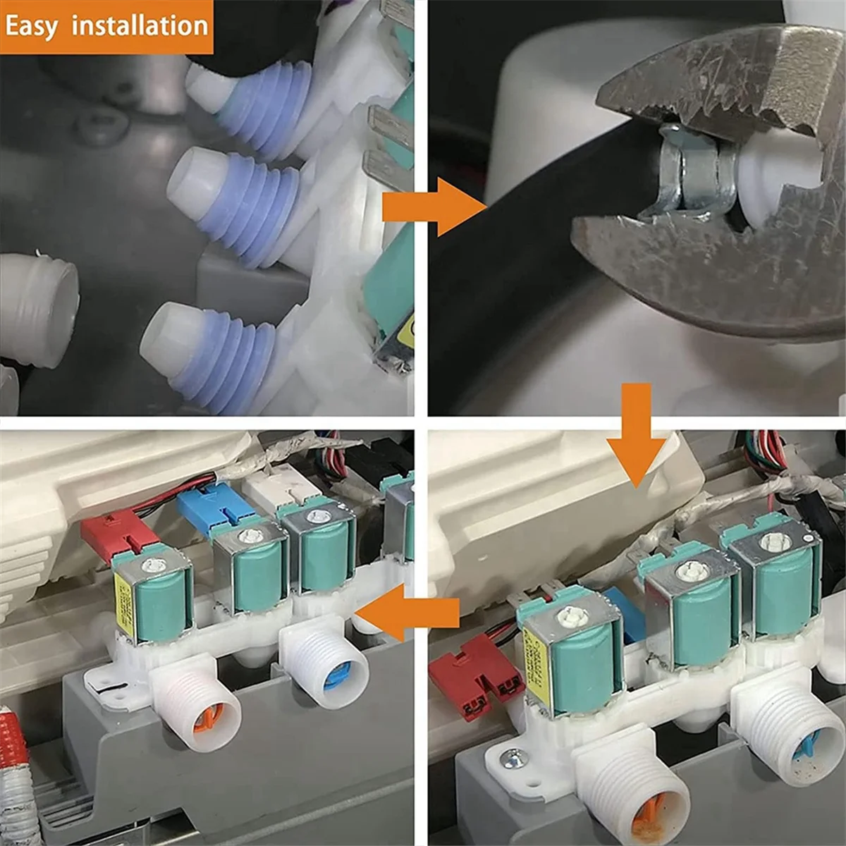 HIWS DC97-15459G صمام مدخل المياه للغسالة يستبدل AP5623056 PS4220861 EAP4220861 3276197WA456DRHDSU WA48J7700AW