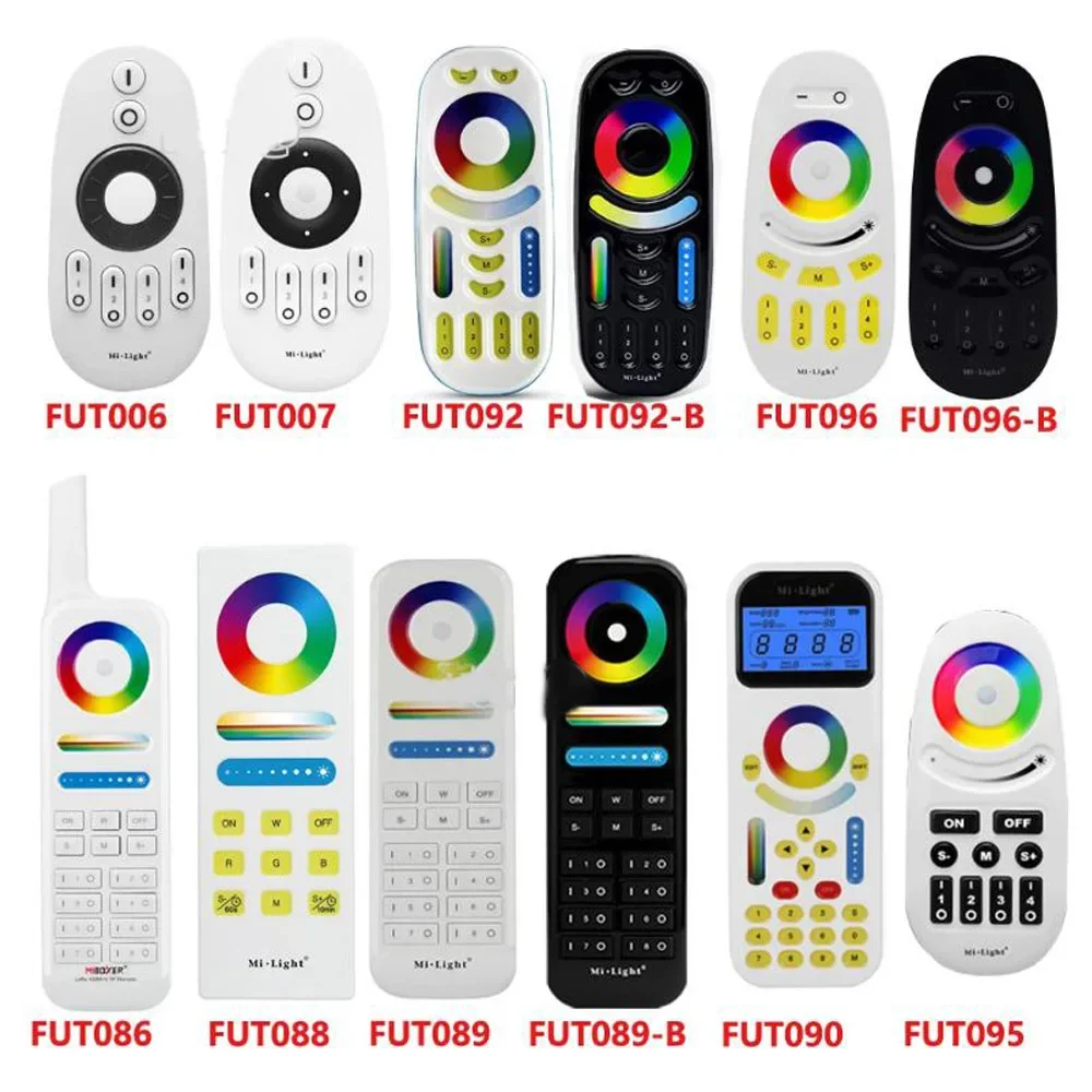 MIBOXER FUT006 FUT007 FUT86 FUT087 FUT088 FUT089 FUT090 FUT092 FUT095 FUT096 Remote 2.4G RF Wireless Remote RGB+CCT Controller
