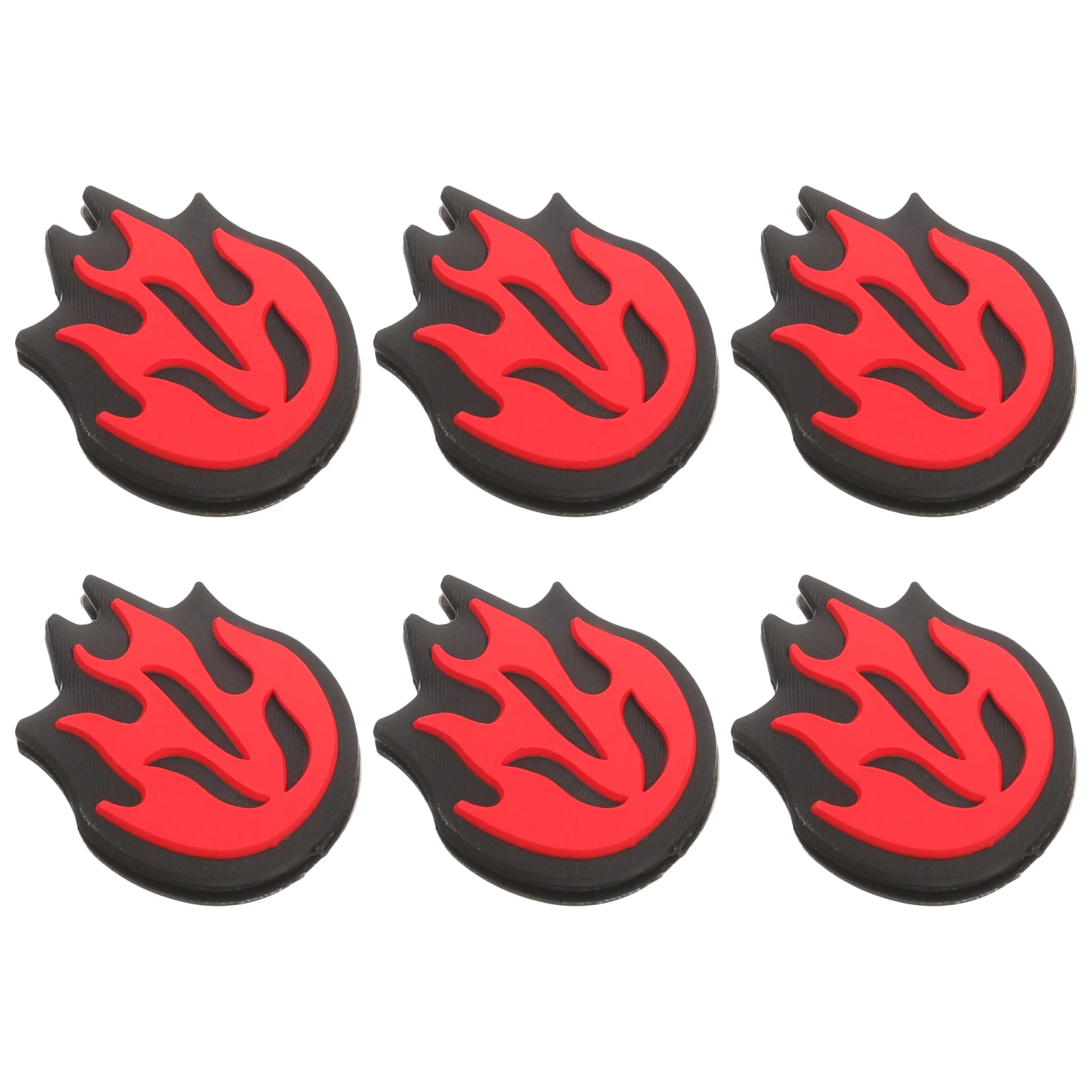 6 Pcs Tennis Racket Absorber Dampener Shocking Accessories Racquet Silicone Dampeners Supplies