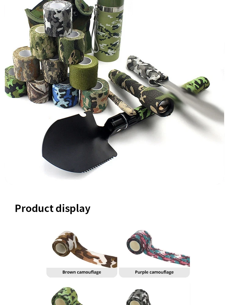 DIZETION Teleskop-Vliesstoff für den Außenbereich, Tarnband, Jagd, Tarnband, Fingerschutz, hohe elastische Bewegung – Detail 7