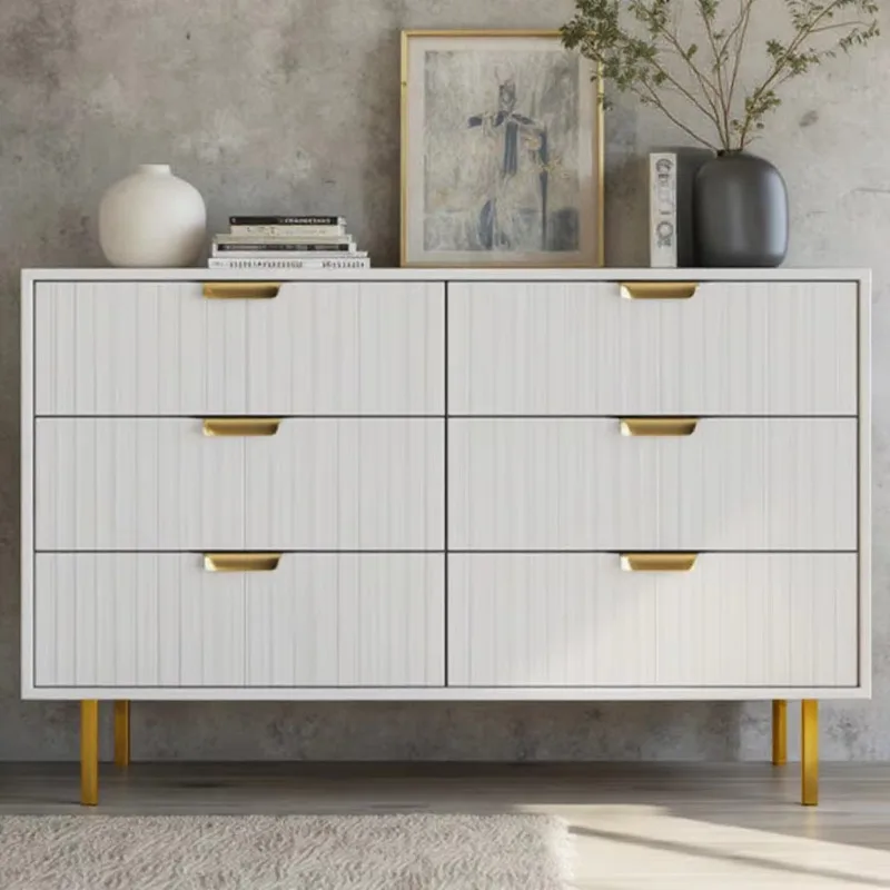 modern white wooden chest of drawers