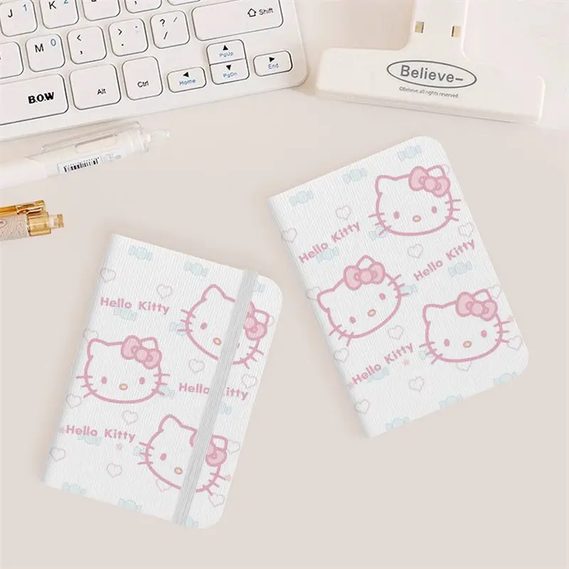 High Face Value Hello Kitty Portable A7 Notepad Cartoon Cute Girl Heart Pocket Notebook Student Mini Plan Book Practical Gift