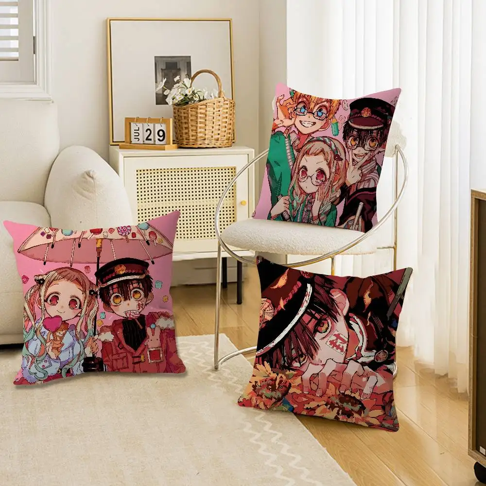 Toilet-bound Hanako-kun Manga Cushion Cover Pillowcase Upholstery Sofa Throw Pillow Home Decor Pillowcas