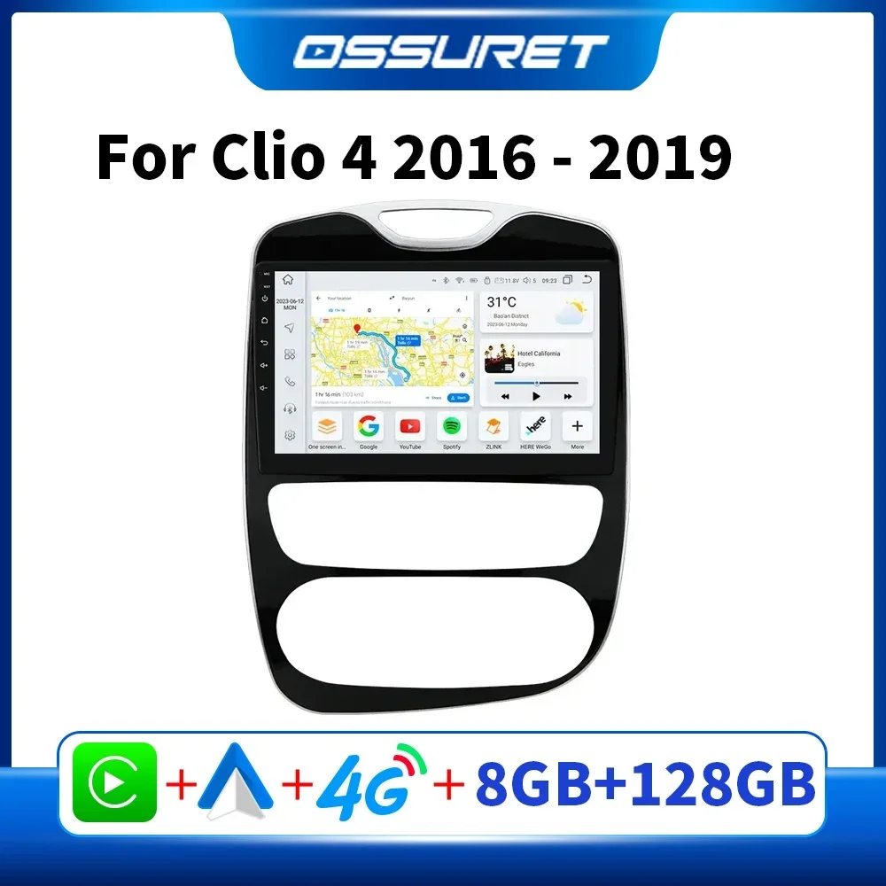 

7862 Android Auto Audio Car Stereo Player for Renault Clio 4 2016 - 2019 Wireless CarPlay DSP Multimedia Video Autoradio GPS
