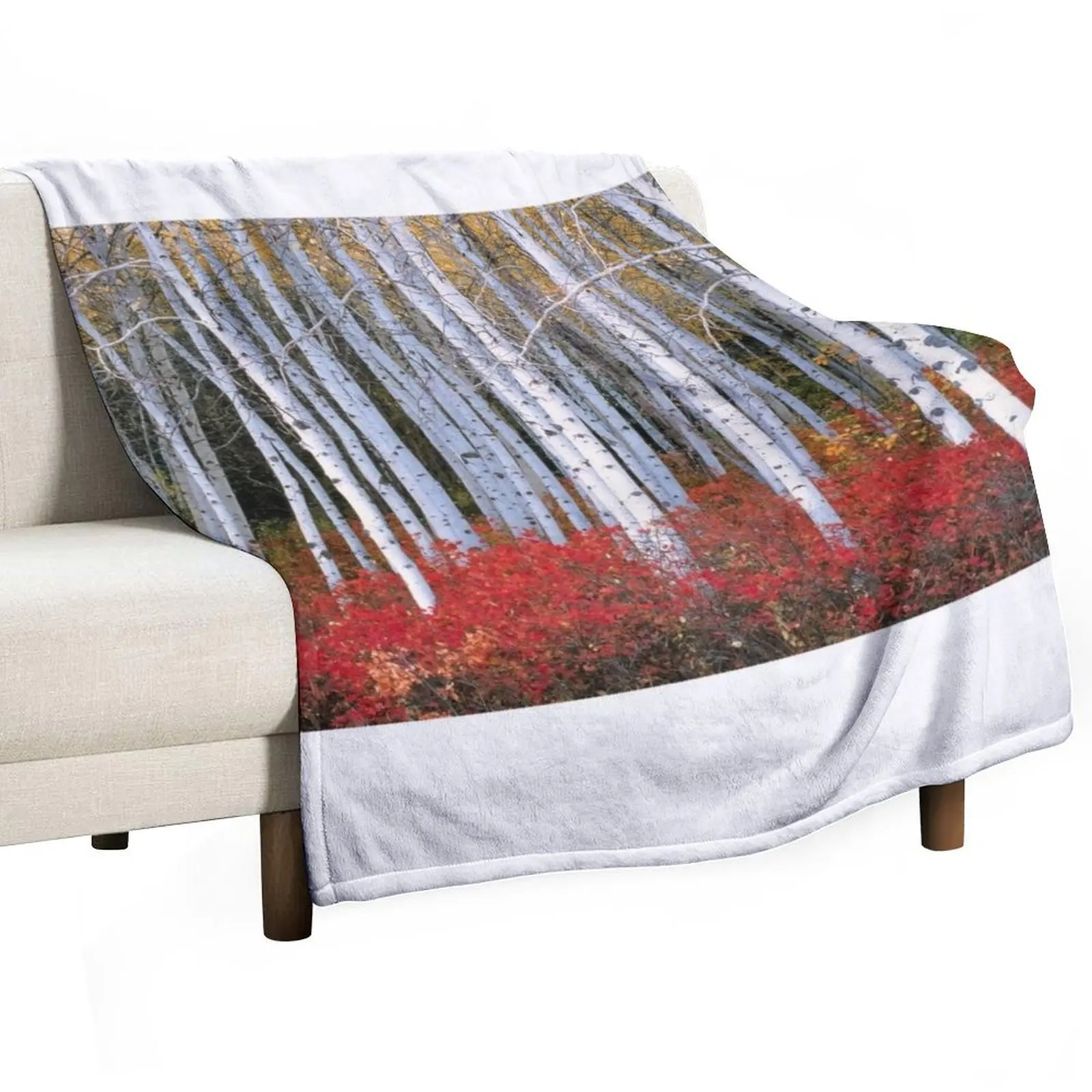 The Birches Classic T-Shirt Throw Blanket Designers Baby Summer Blankets