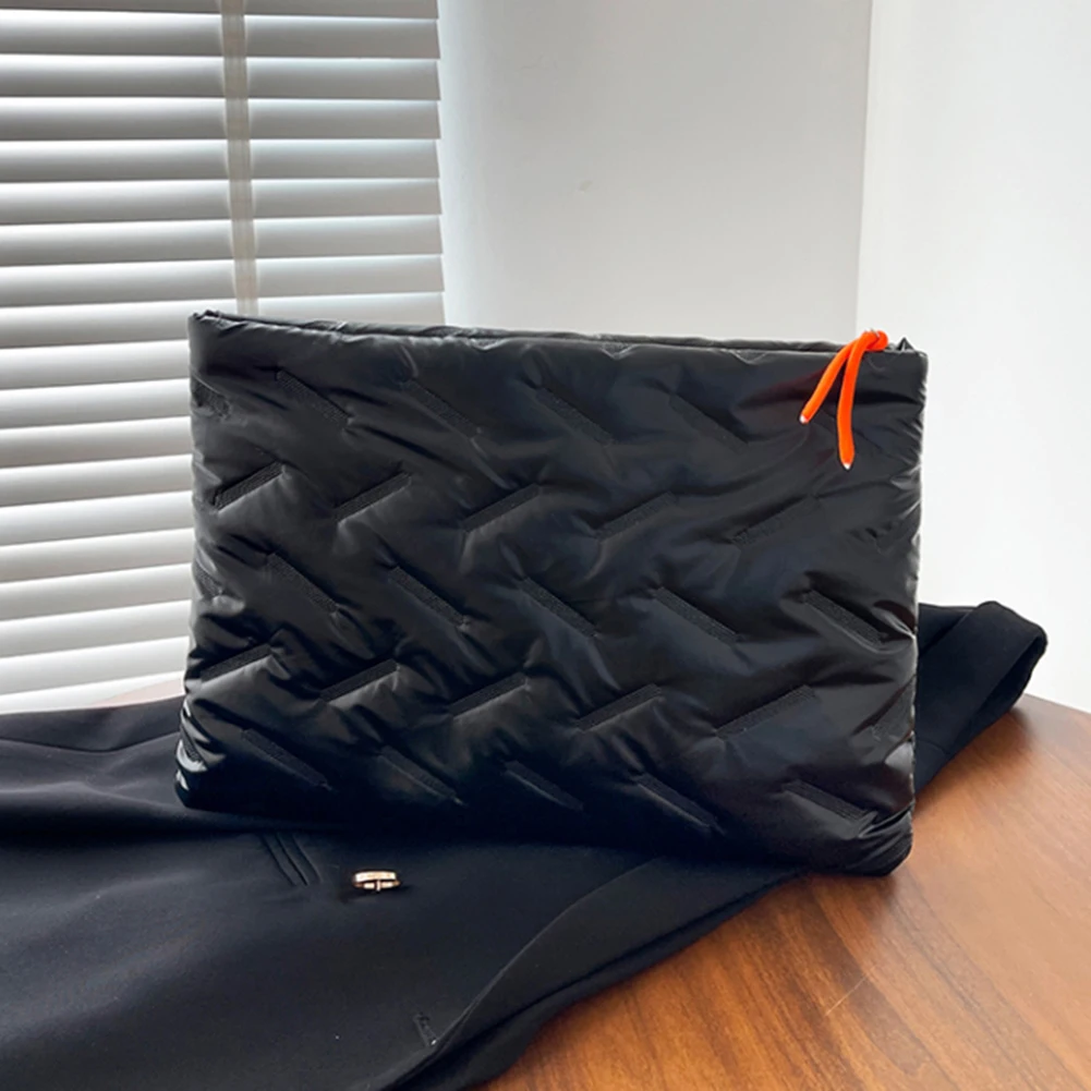 حقيبة كمبيوتر مقاومة للماء حقيبة كمبيوتر محمول بسحاب غطاء جيب الكمبيوتر حقيبة بوليستر عمودية مناسبة لـ 14 في دفتر الملاحظات