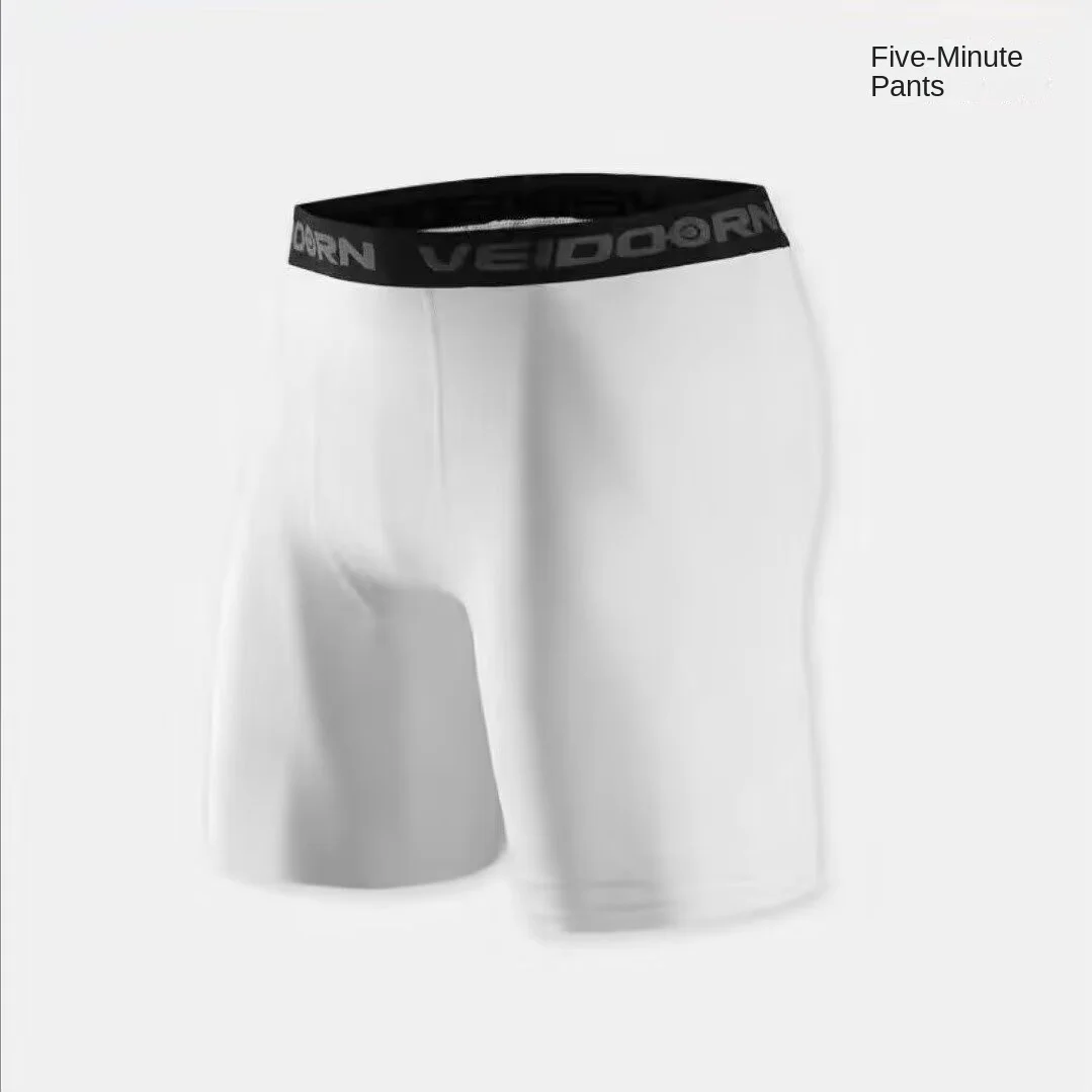 

Men's tight pants summer new five quarter sports pants, casual fitness pants, training pants, running shorts, basketball pants,