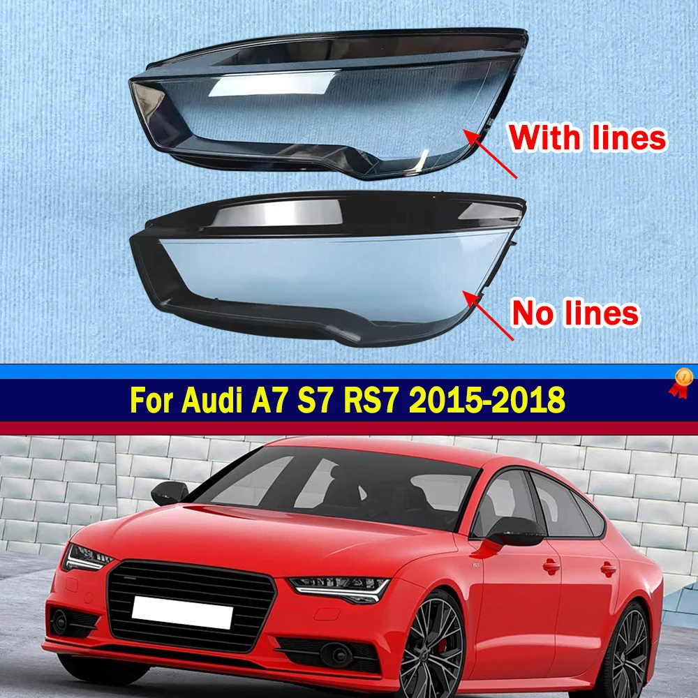 

Car Xenon Led Headlight Lens For Audi A7 S7 RS7 2015 2016 2017 2018 Cover Lampshade Lamp Shade Lamp Shell Glass