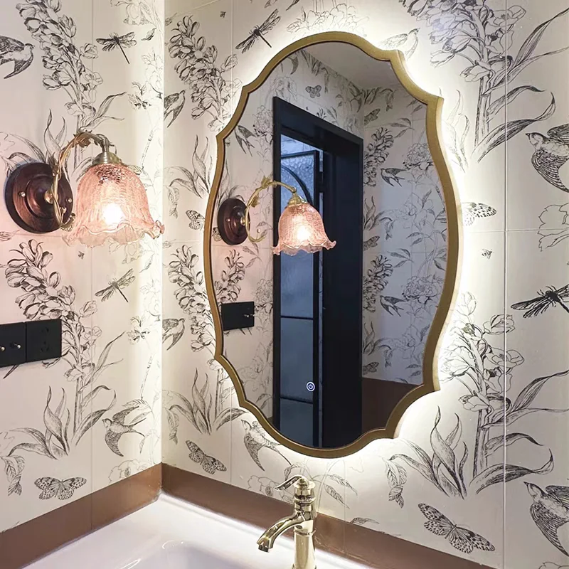 Bedroom Bathroom Luxury Decoration Wall Mirror Living Room Modern Vanity Girls Aesthetic Mirror Funky Espelhos Home Products