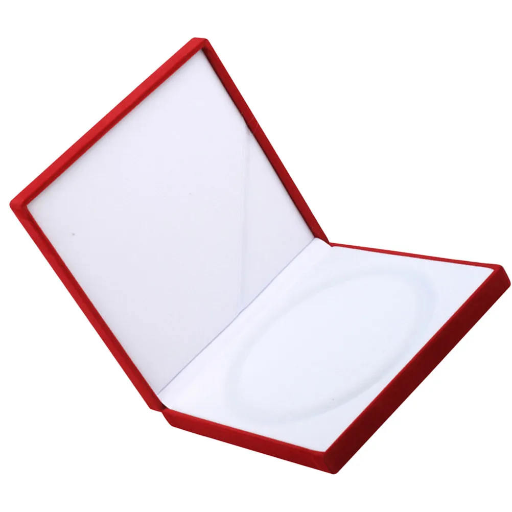 

Flocking Jewelry Packaging Box Exquisite Necklace Gift Box Fashionable Ring Storage Case for Girls Women Travel Display Clean