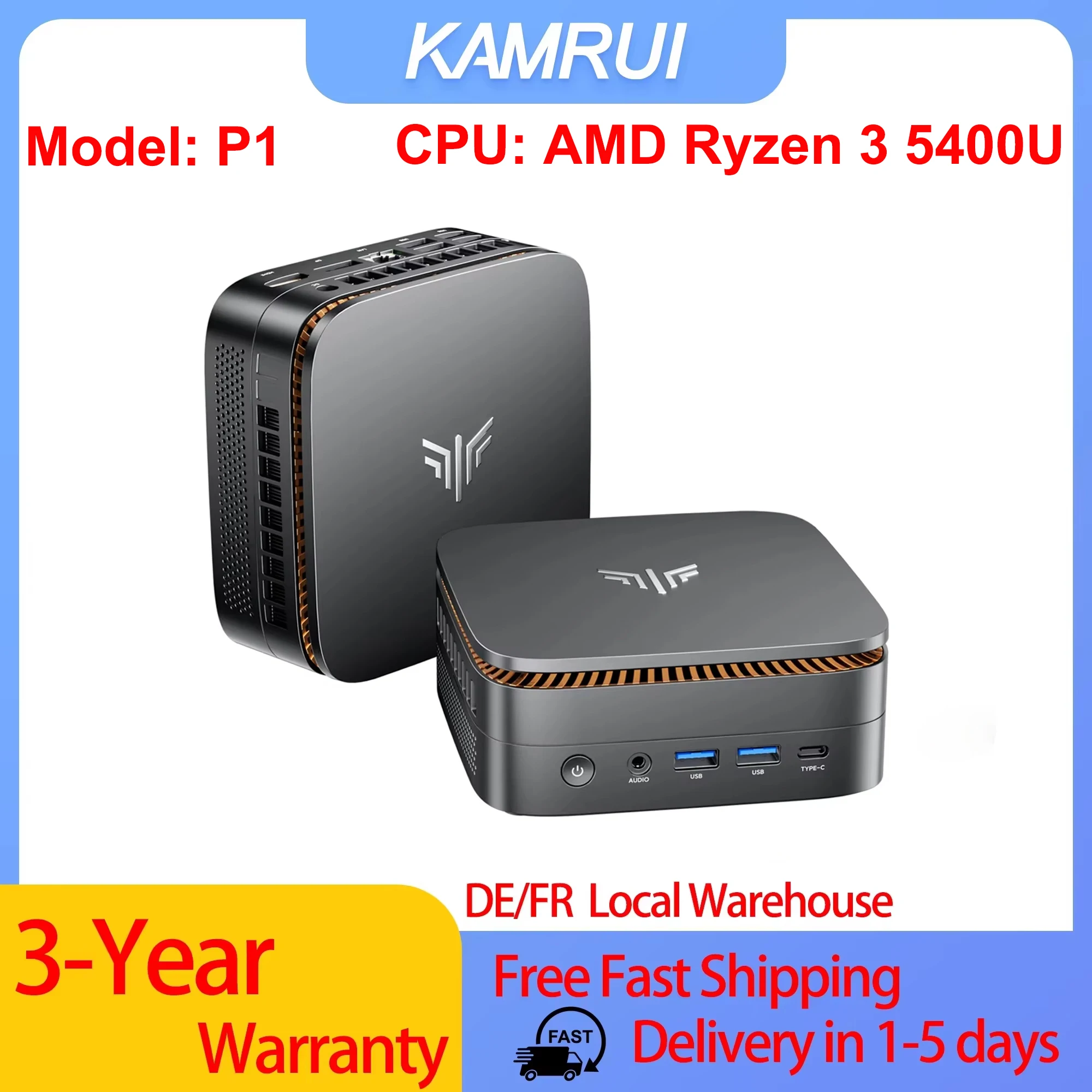 Mini PC KAMRUI P1 Ryzen 3 5400U