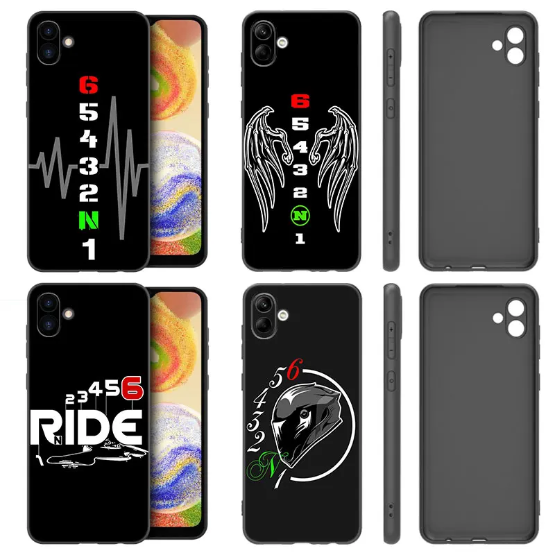 1N23456 motorcycle Phone Case For Samsung Galaxy A01 A03 Core A04 A20 E A02 A10 A21 A30 A50 S A40 A41 A6 A8 Plus A7 2018 Cover