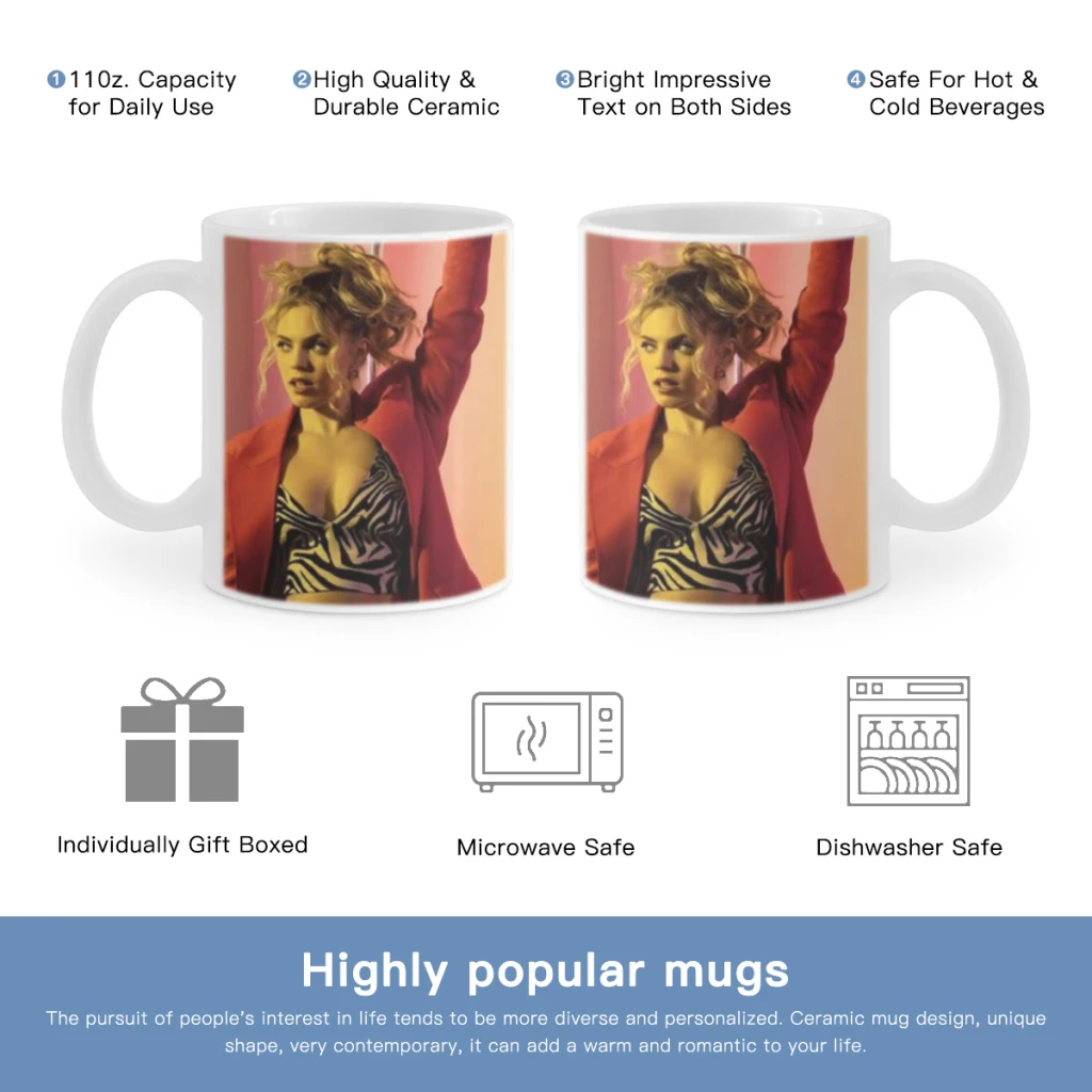 

Pop Singer Actor Renee Rapp Free shipping Ceramic Mug Cute Coffee Tea Milk Stave Mugs And Cups with Handle Novelty Gifts