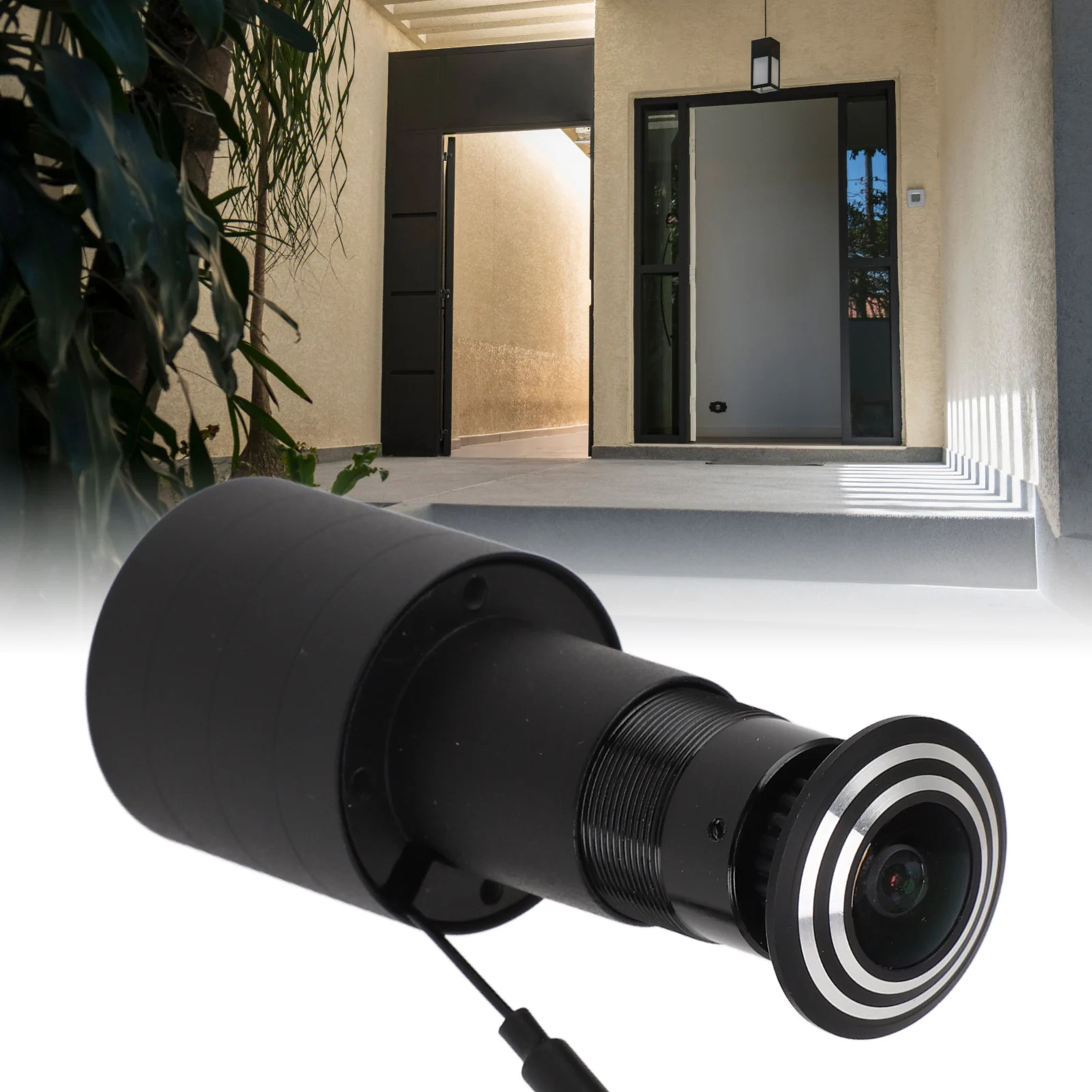 Door Viewer Camera 150 Degree Wide Angle 1080P HD Sturdy Lens WiFi Intelligent Interconnection Door Eye Hole Camera for Home