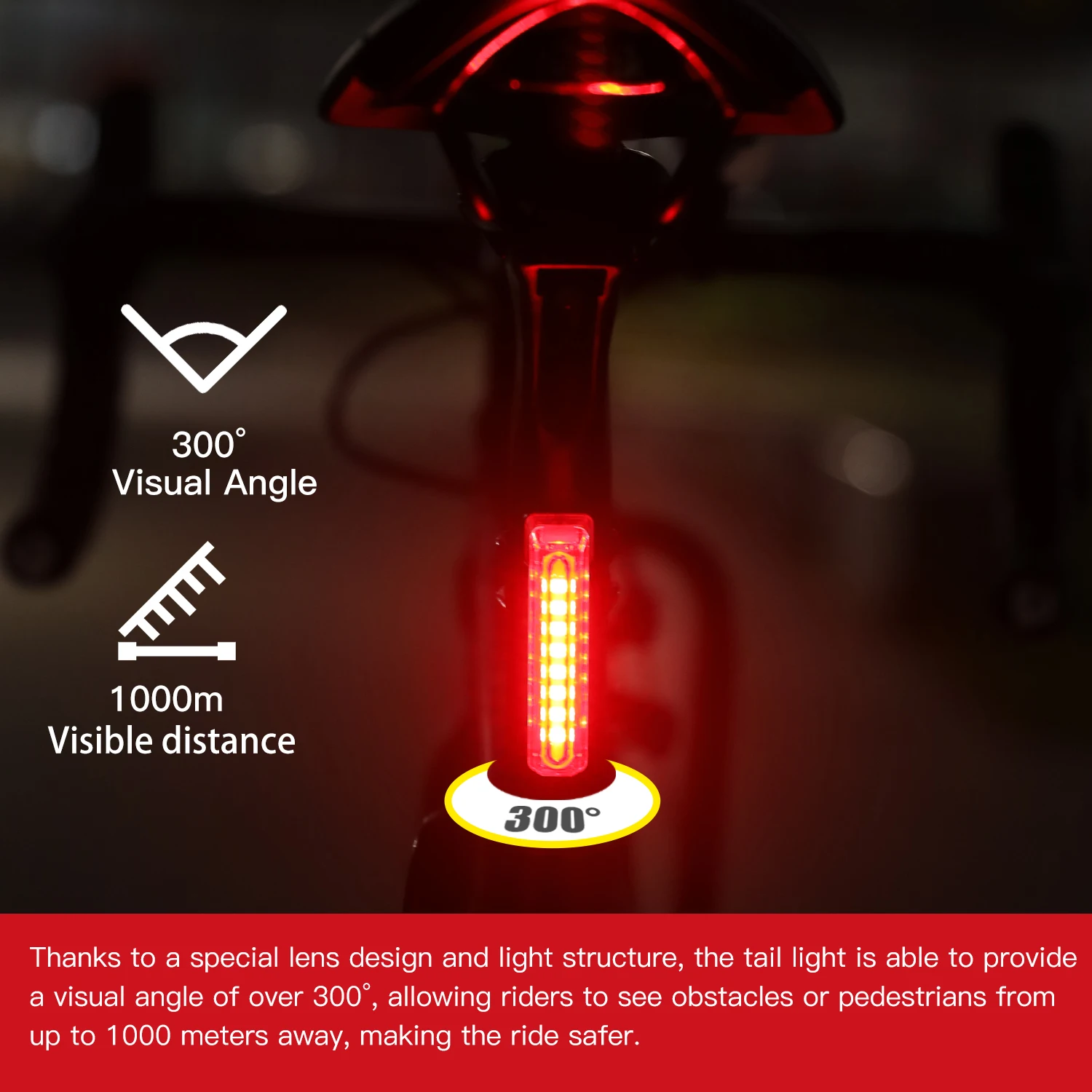 Gaciron Bike Taillight W16/W16C Magnetic Mounting Smart Bicycle Rear Light For Seat Tube IPX7 Waterproof USB-C Cycling Light