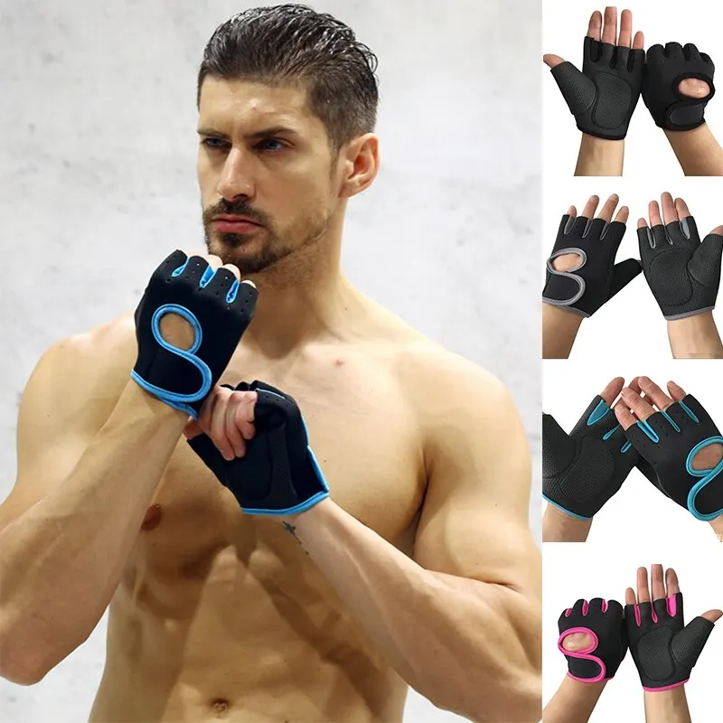 Men and Women Sports Half Finger Gloves Fitness Cycling Gloves Rock Climbing Anti Slip Breathable Hand Protection Gloves