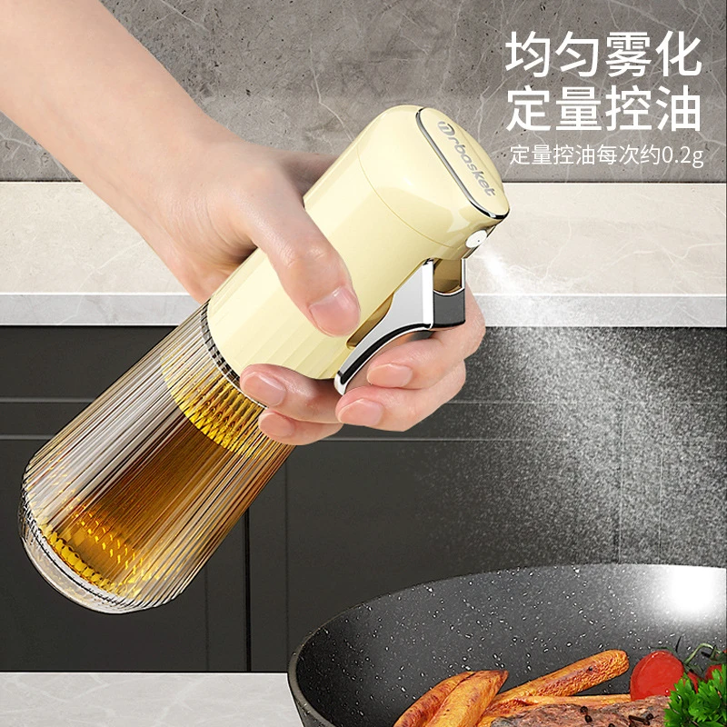 Glass Fuel Injector for Household Kitchen, Food Grade, Air Fryer Press Oil Sprinkling Can, Spray Mist Oil Dispenser