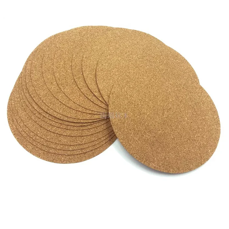 10pcs 50mm/100mm/150mm Round Cork Sheet DIY Round Cork Slice 2mm Thick Natural Cork Disc Handmade Model Craft Making Material