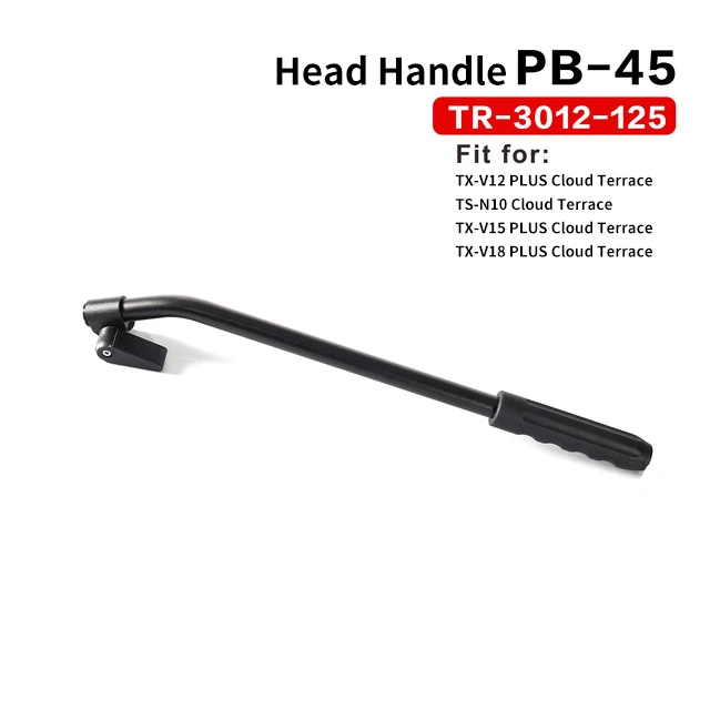 TERIS Hydraulic Head Tripod Handle Head Handle for TCE TS-N6 /V8 V8T/ V8L /V12T /V12L /V15T /V18T Telescopic Handle