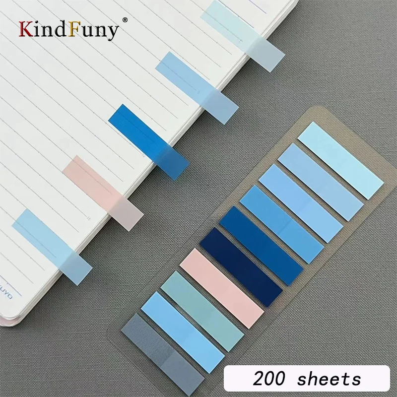 KindFuny 200pcs Sticky Note Transparent Sticky Note Index Tabs Arrow Flags for Page Marker Planner Stickers Office School