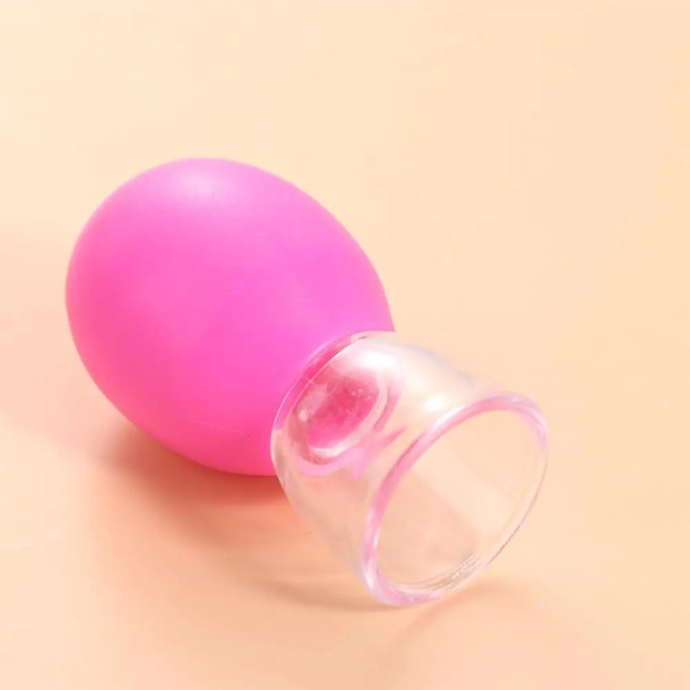 Face Rubber Facial Massage Cup Cupping Cup Skin Lifting Skin Scraping Massage Jar PVC Random Color Face Massager Body