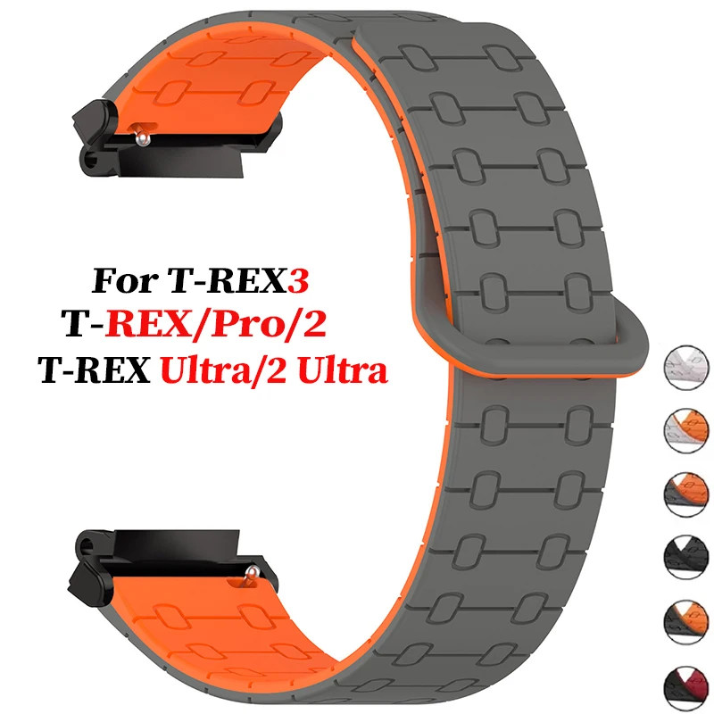 Silikonowy pasek magnetyczny do Huami Amazfit T-Rex 2 Ultra/3, bransoletka, opaska na nadgarstek do Amazfit T-Rex/Pro/2, pasek do smartwatcha Correa.