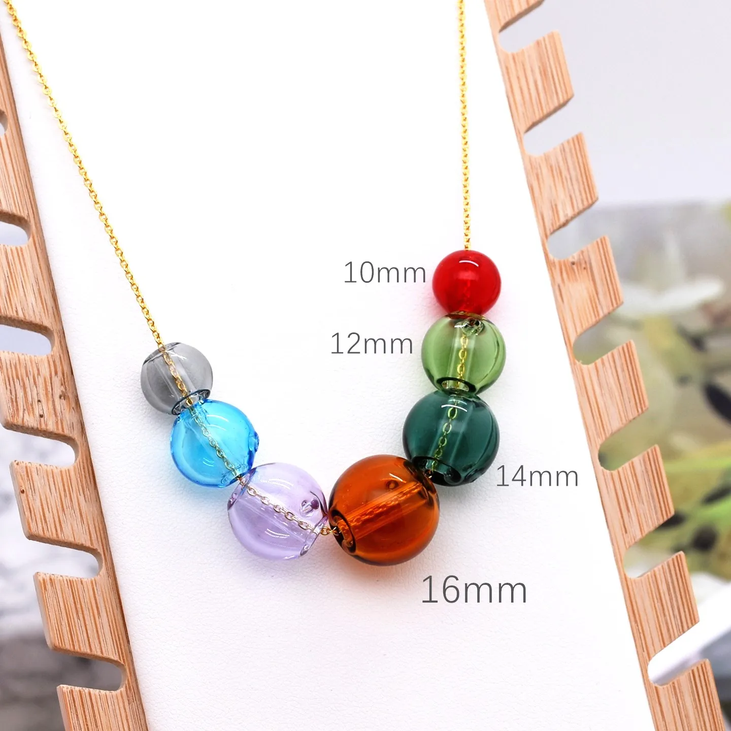 5pieces 12mm-16mm Diffuser Perfume Refillable Glass Ball Pendant Handmade Essential Oil Aromatherapy Beads For Jewelry Making