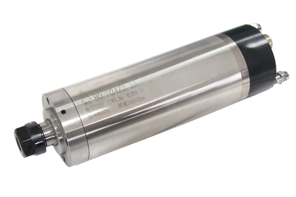 

New 2.2kw ER20 Water-Cooled CNC Spindle Motor 80RD for Stone Engraving & Metal Bearing Spindle