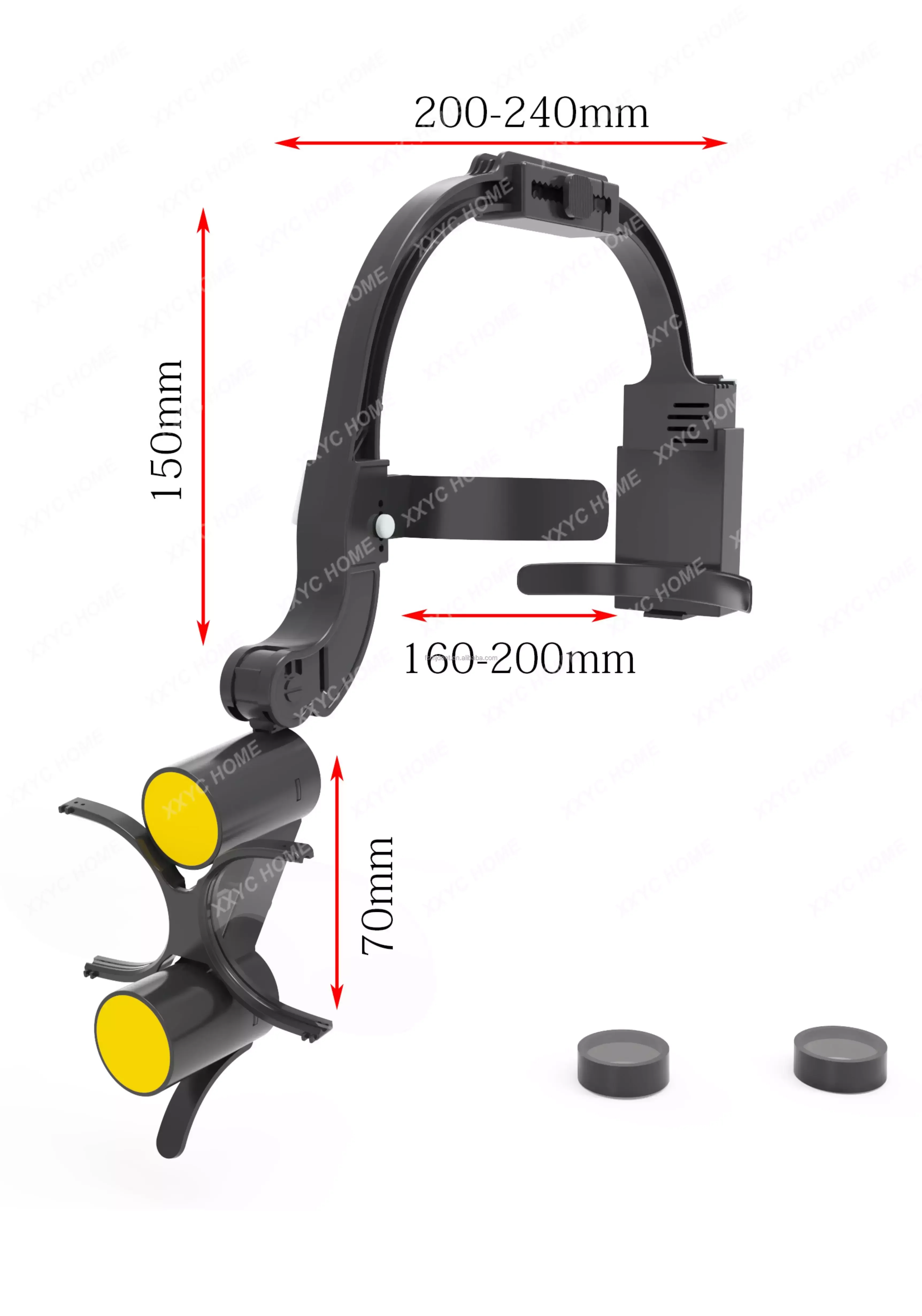 dental loupes 3.5x led headlight magnifying glasses binocular dental Surgical Head Light Loop