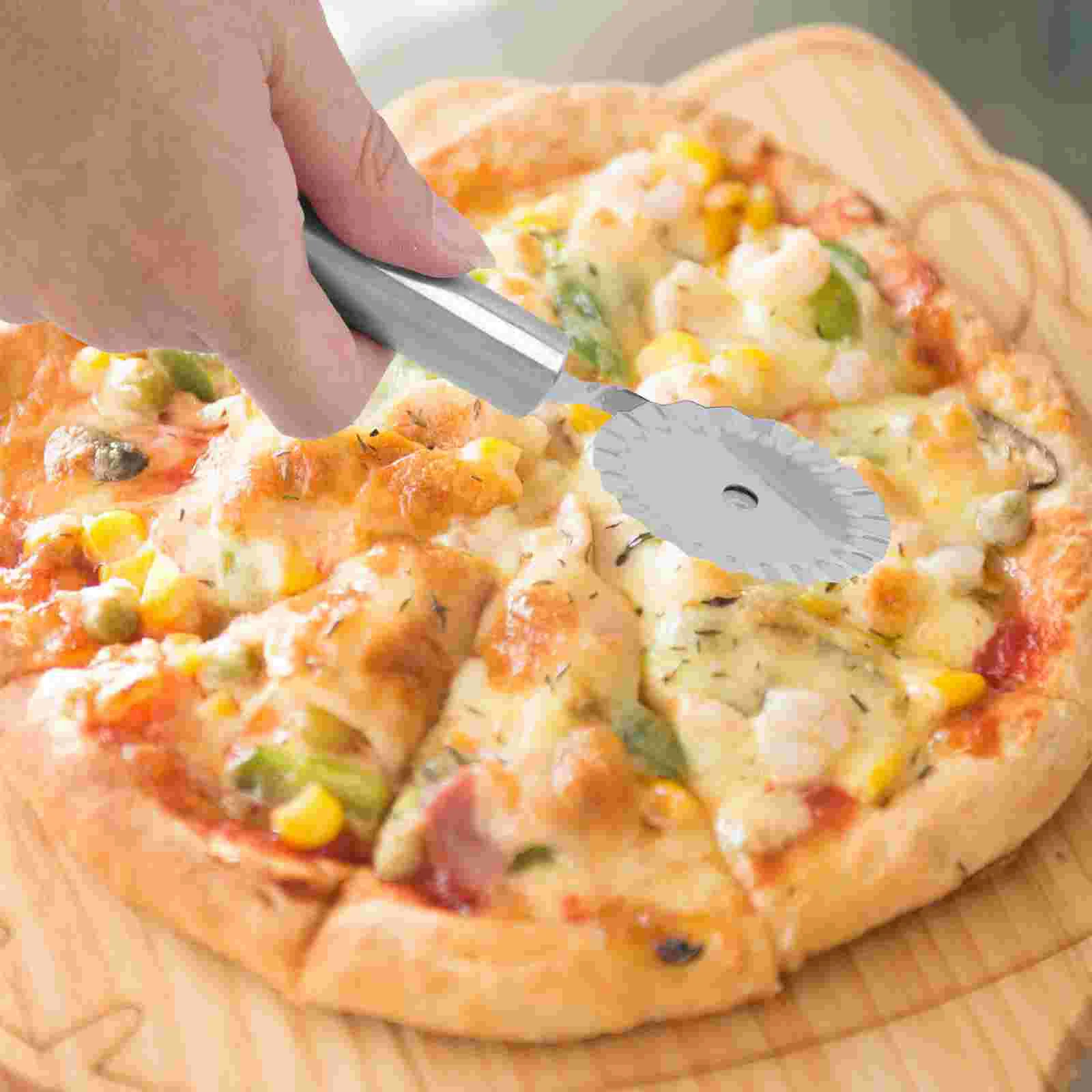 Food Slice Tool Messerrad Edelstahlräder Gebäck Ravioli Silber Pizza