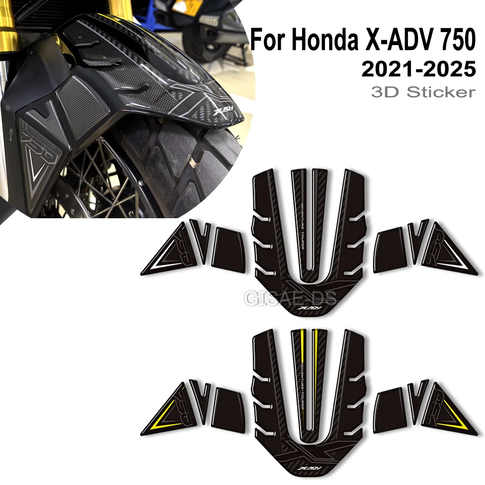 

3D Resin Tank Knee Pads For Honda X-ADV 750 XADV X ADV Motorcycle Anti-Slip Protective Gripper Stickers Kit 2021-2025