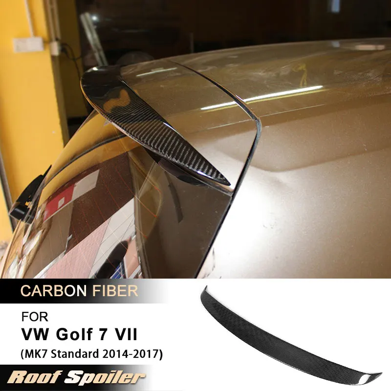 

Car Rear Roof Spoiler Wings for VW Golf 7 VII MK7 Standard 2014-2017 Non for GTI Car Rear Spoiler Wing Lip Carbon Fiber FRP