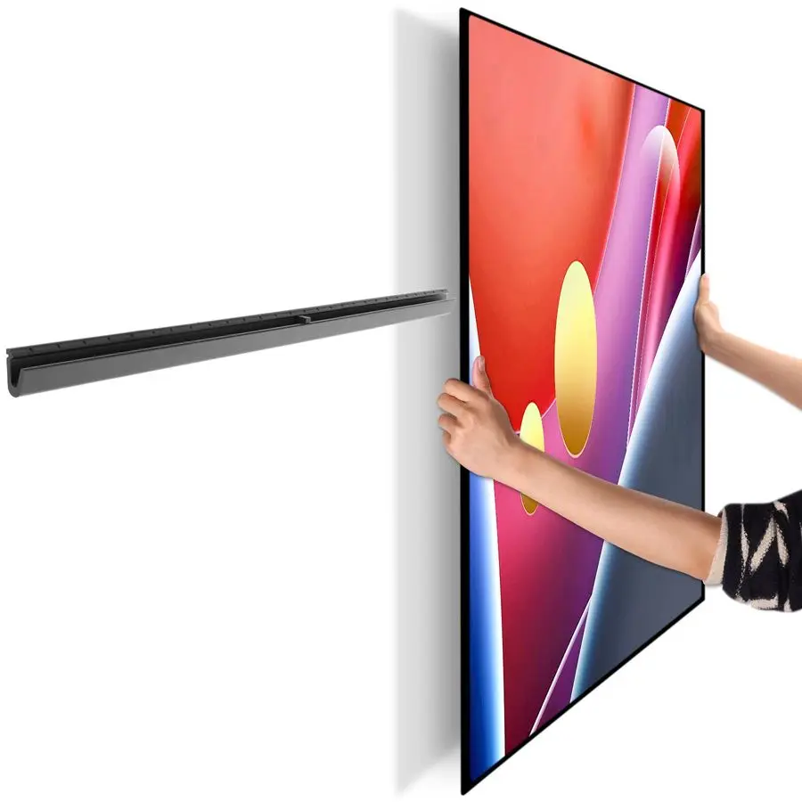 

Кронштейн для телевизора на стену, без сверления, для смарт-телевизоров 32-75 дюймов, VESA 600x400 мм, низкопрофильный, без стоек и анкеров, для крепления на стену