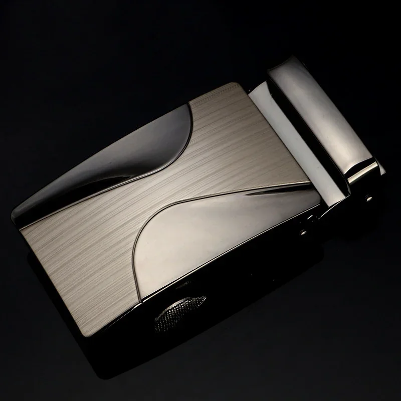 Hebilla de cinturón automática mecánica para hombres 15 tipos de hebilla de forma geométrica