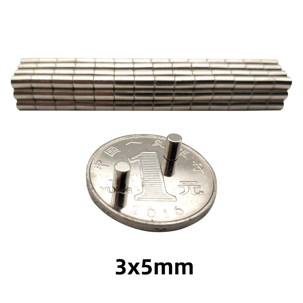 3x5mm Round magnets can be flexibly used for refrigerator attachment, office document fixing and DIY crafts 3x5mm