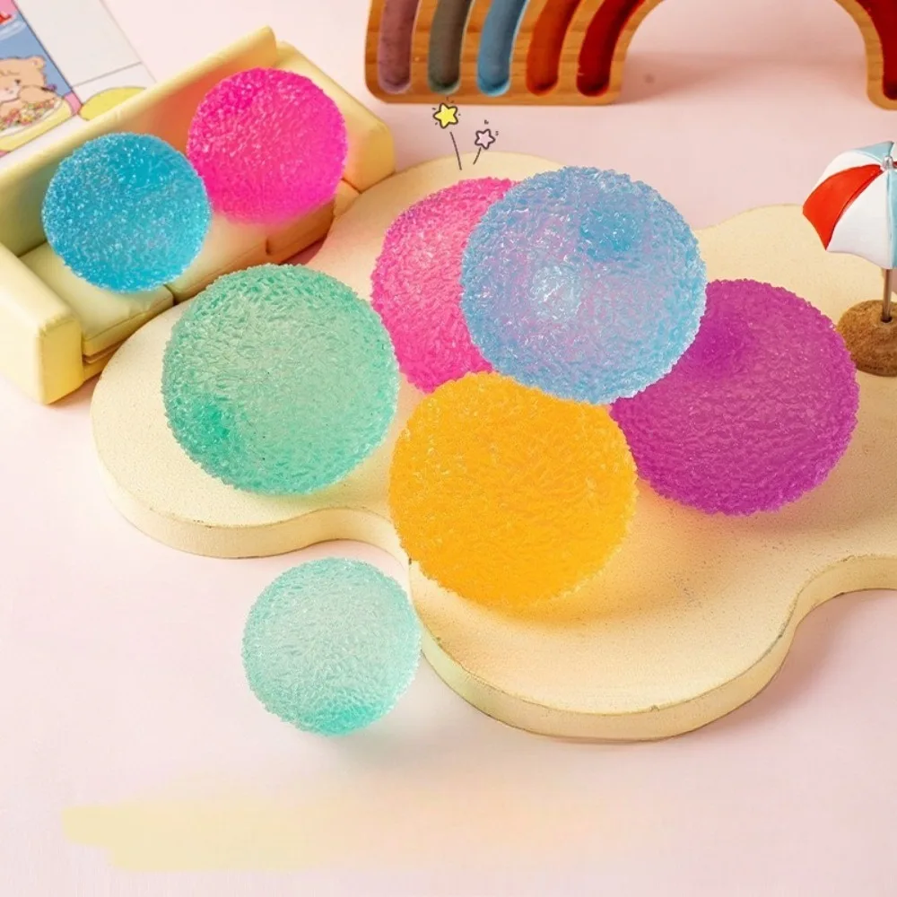 1Pc Squishy Veelkleurige Textuur Ijs Bal Squeeze Speelgoed voor Kinderen Volwassen Zachte Pinch Pop Fidget Speelgoed Kinderen Halloween Kerstcadeaus