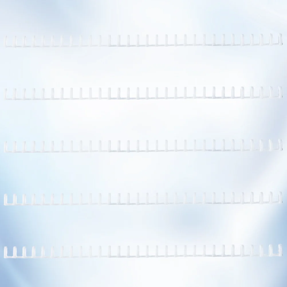 

5Pcs 12mm 30-Hole Loose-Leaf Hinge Book Making Hinge Cuttable DIY Notebook Binding Accessory for Loose Leaf Paper