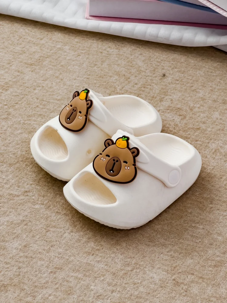 

Children's slippers EVA women's summer indoor home outdoor 2025 new orange capybara slippers