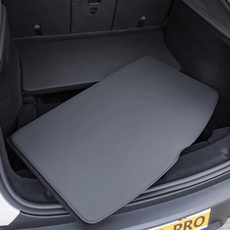 Für Tesla Modell Y Juniper Stamm Matte Vollständige Abdeckung Stamm Beide Seite Wachen Sitz Rückenlehne Schutz Pad Cargo Liner Anti Schmutzige Matte – Detail 9