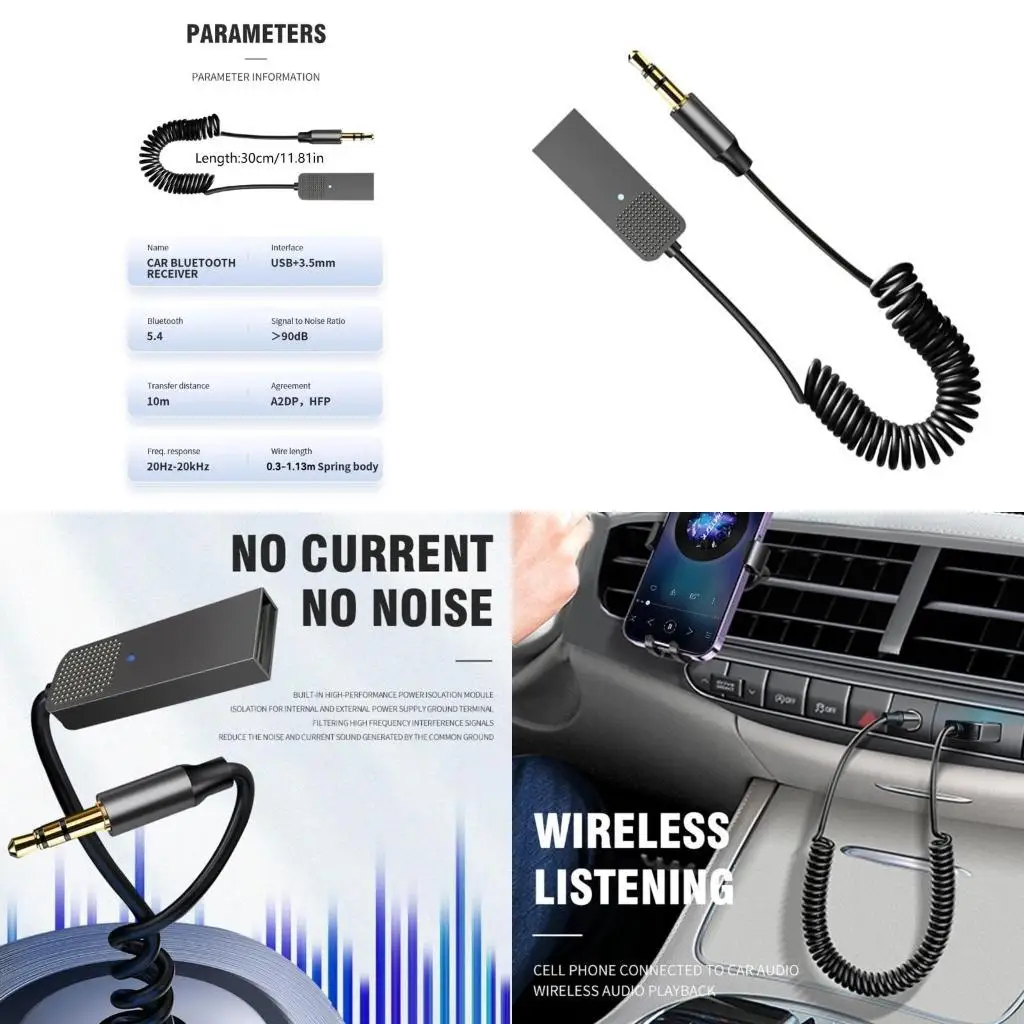 103F Wireless Auditory Receiver BT5.2 USB Adapter for Effortless Pairing and Extended