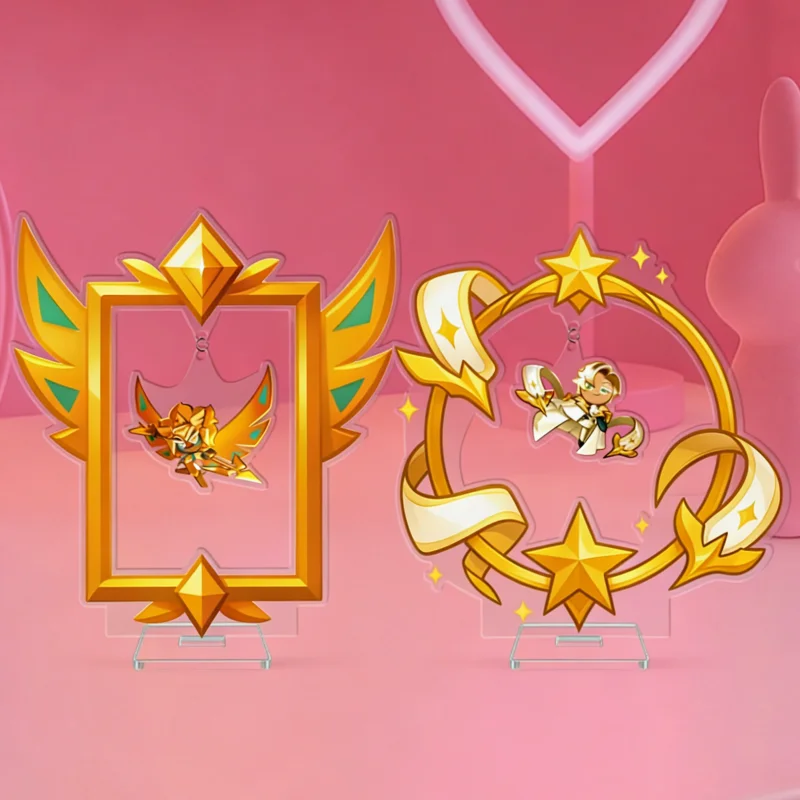 Акриловая подставка для фигурок Cookie Run Kingdom: Golden Cheese Cookie, Moonlight Cookie, стоячие фигурки, аниме-атрибутика, изысканный подарок