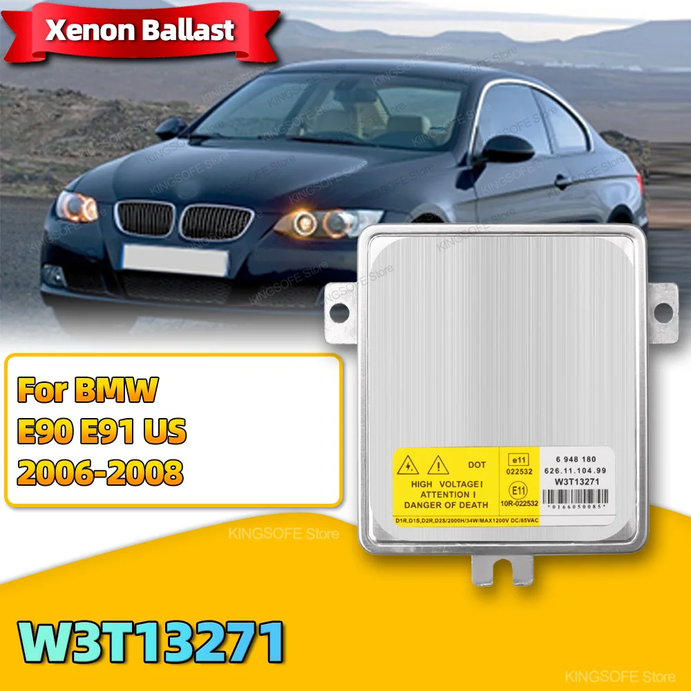 63126948180 Xenon HID Headlight Ballast W3T13271 Control Unit 6261110499 Module D1S D1R D2S For BMW E90 E91 US 2006 2007 2008