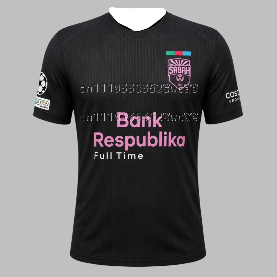 FamilyMatching 2026/27 Saison Sabah FK Unisex Fußballtrikot, atmungsaktives Mesh-Shirt mit 3D-Druck, schnelltrocknendes Sommer-Sporttrikot – Detail 4