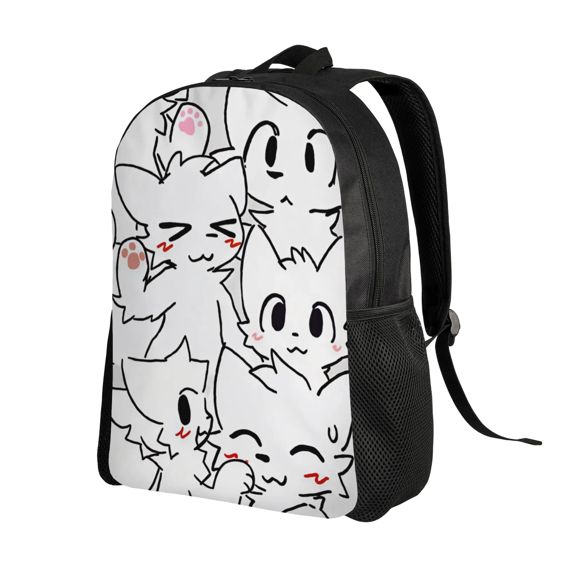 Boykisser Silly Cat    Backpack  Women Polyester University Backpacks Durable Elegant School Bags Rucksack
