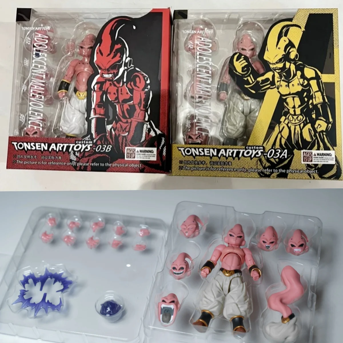 Tonsenarttoys Dragon Ball Majin Buu Cunning Devourer Custom Headsculpt Sets S.H.Figuarts Shf Anime Action Figures Model Toys