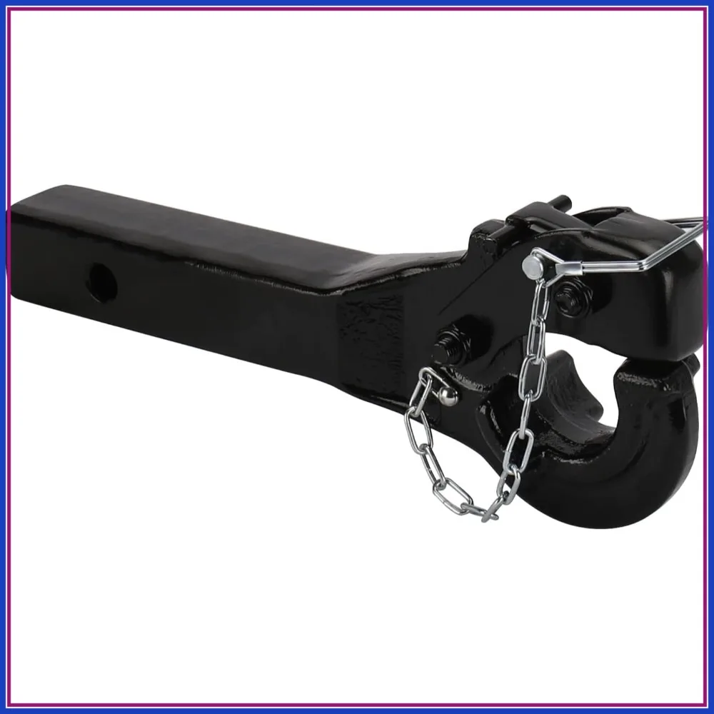 

Pintle Hitch Receiver Hook 10 TON for 2" Hitches Heavy Duty Military Trailer 20000lbs