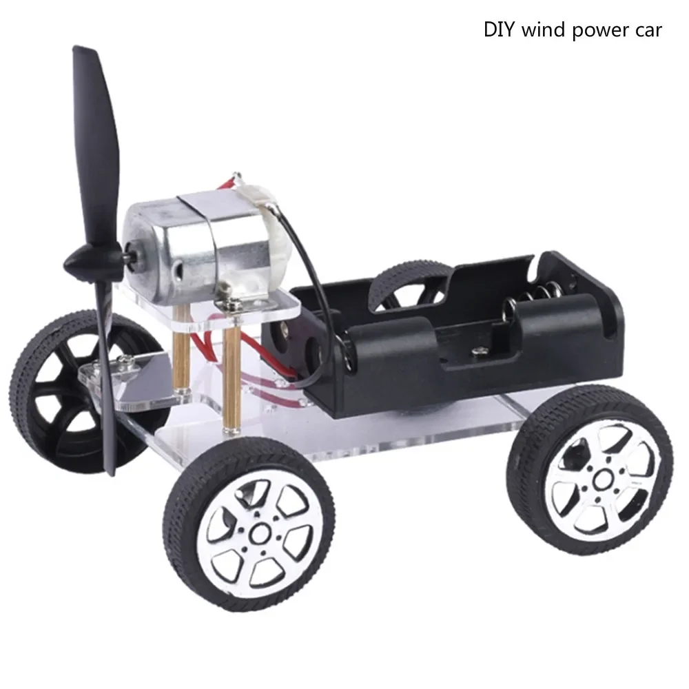 

Science Small Production Motor Mini Wind Car Child Educational Toy DIY Robot Material Kits Kid's Puzzle Assembled Electric Toys