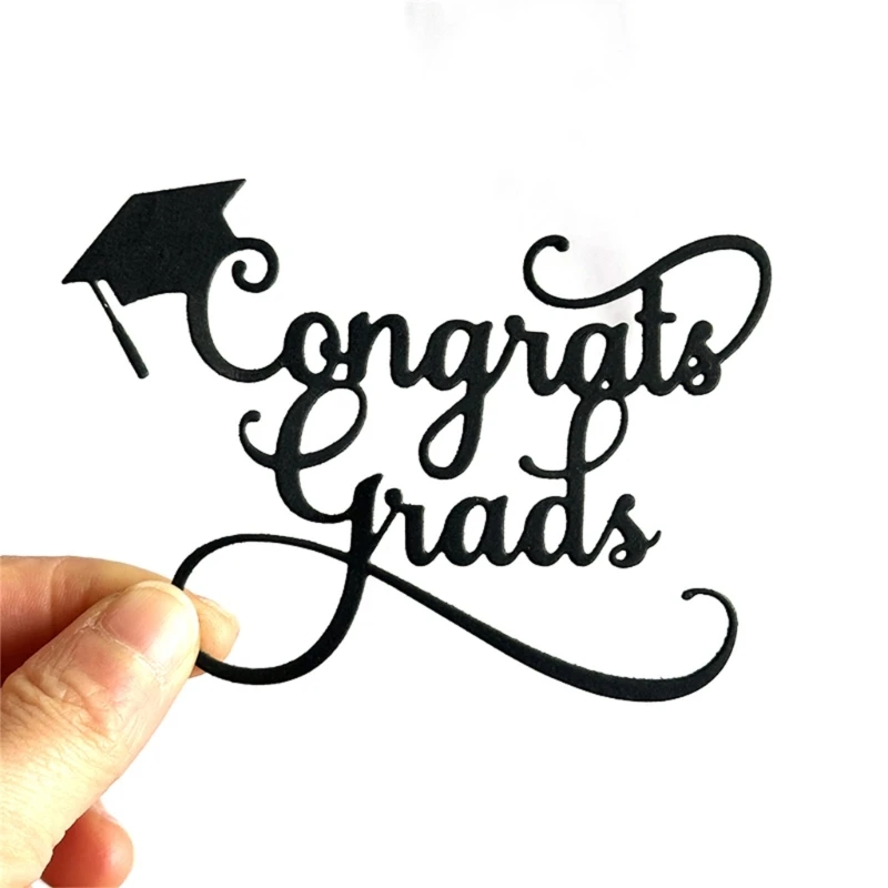 

Congrats Grads Metal Embossing Templates Carbon Steel Cutting Dies for Craft